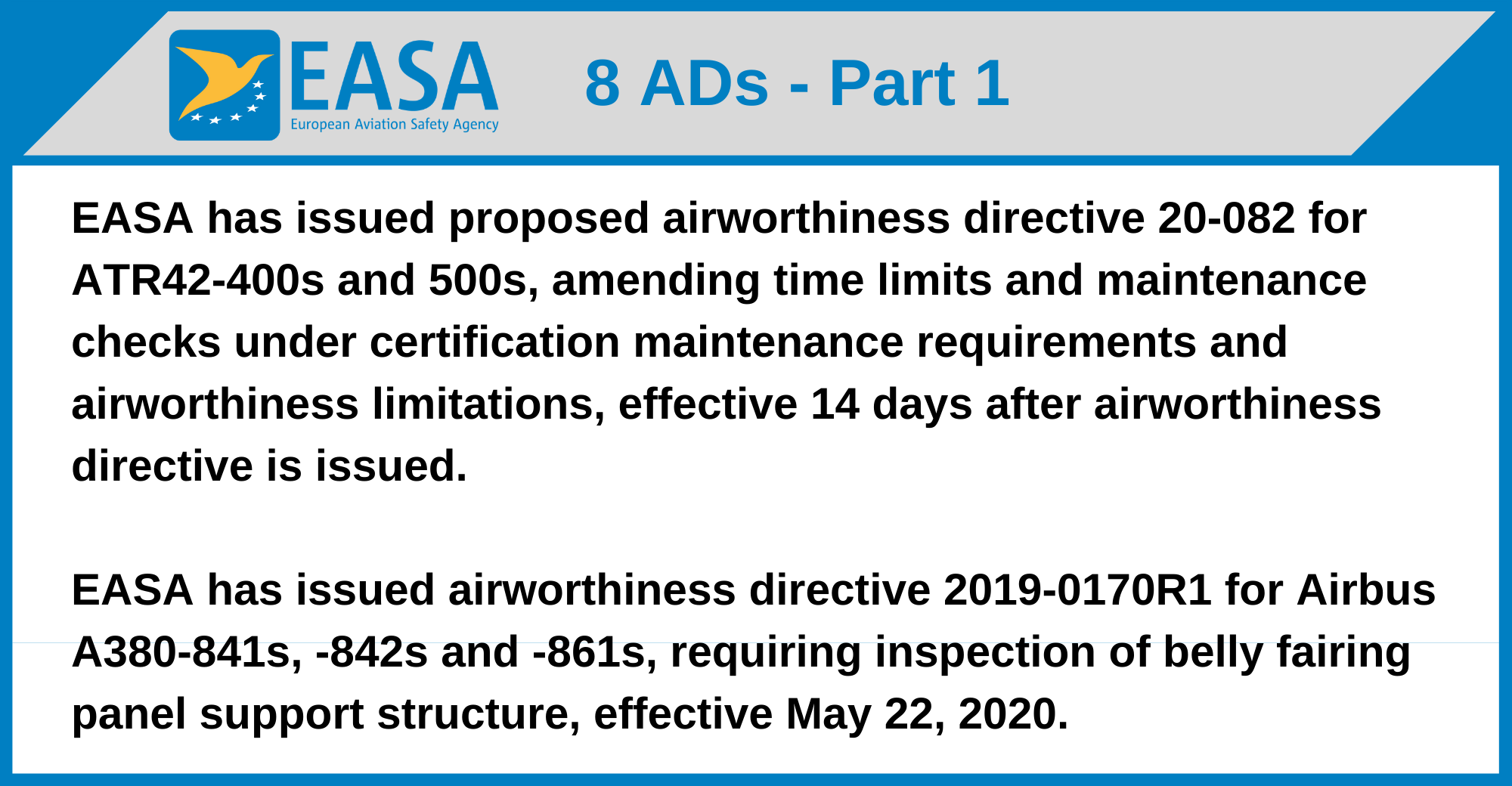 EASA - 8 ADs