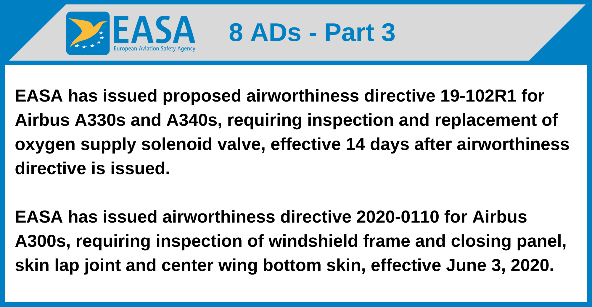 EASA - 8 ADs