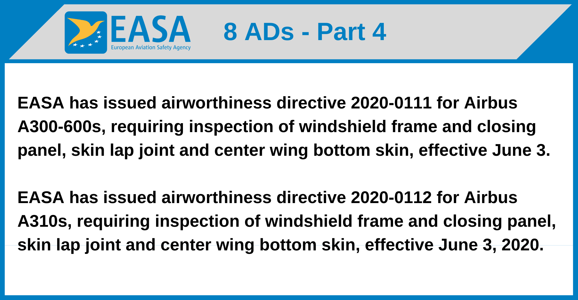 EASA - 8 ADs