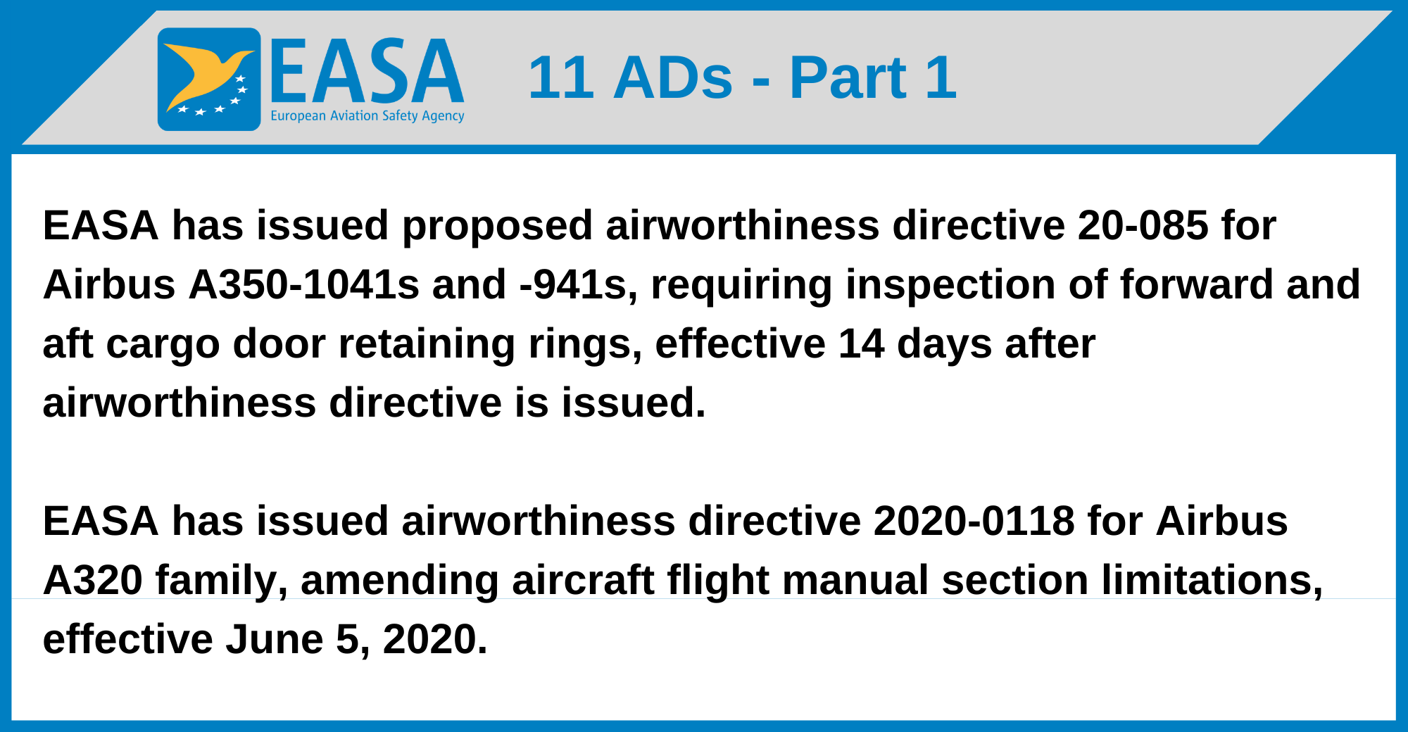 EASA - 11 ADs
