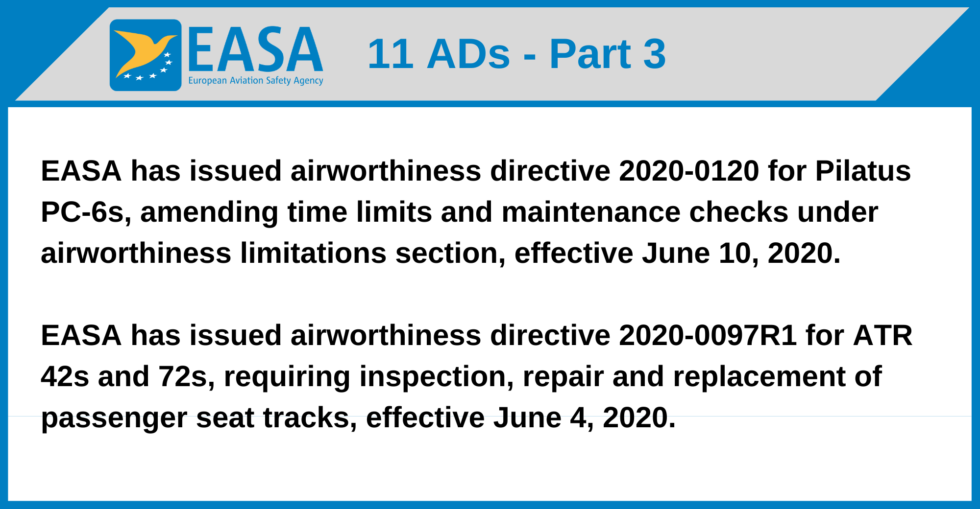 EASA - 11 ADs