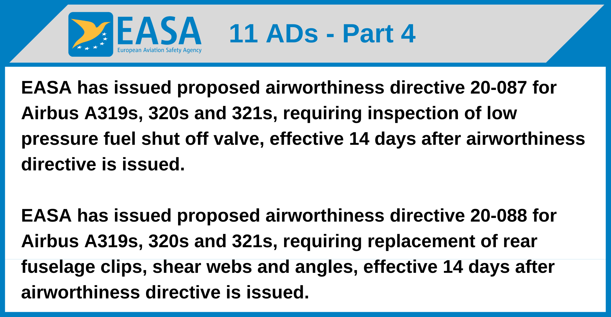 EASA - 11 ADs