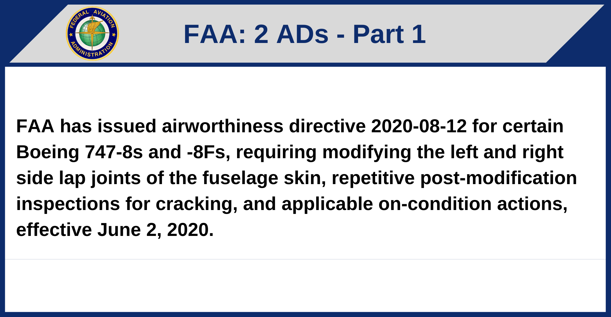 FAA - 2 ADs