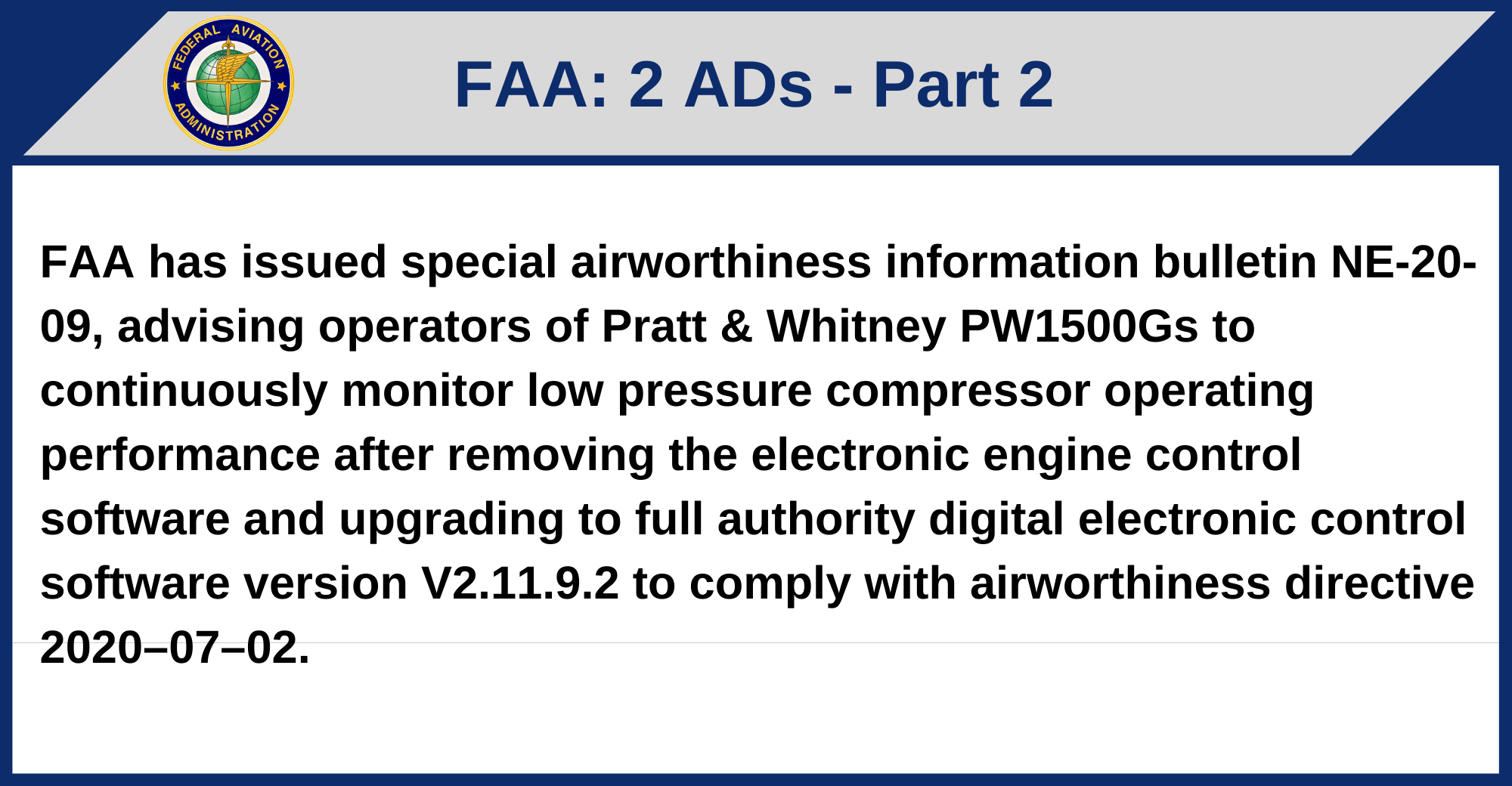 FAA - 2 ADs