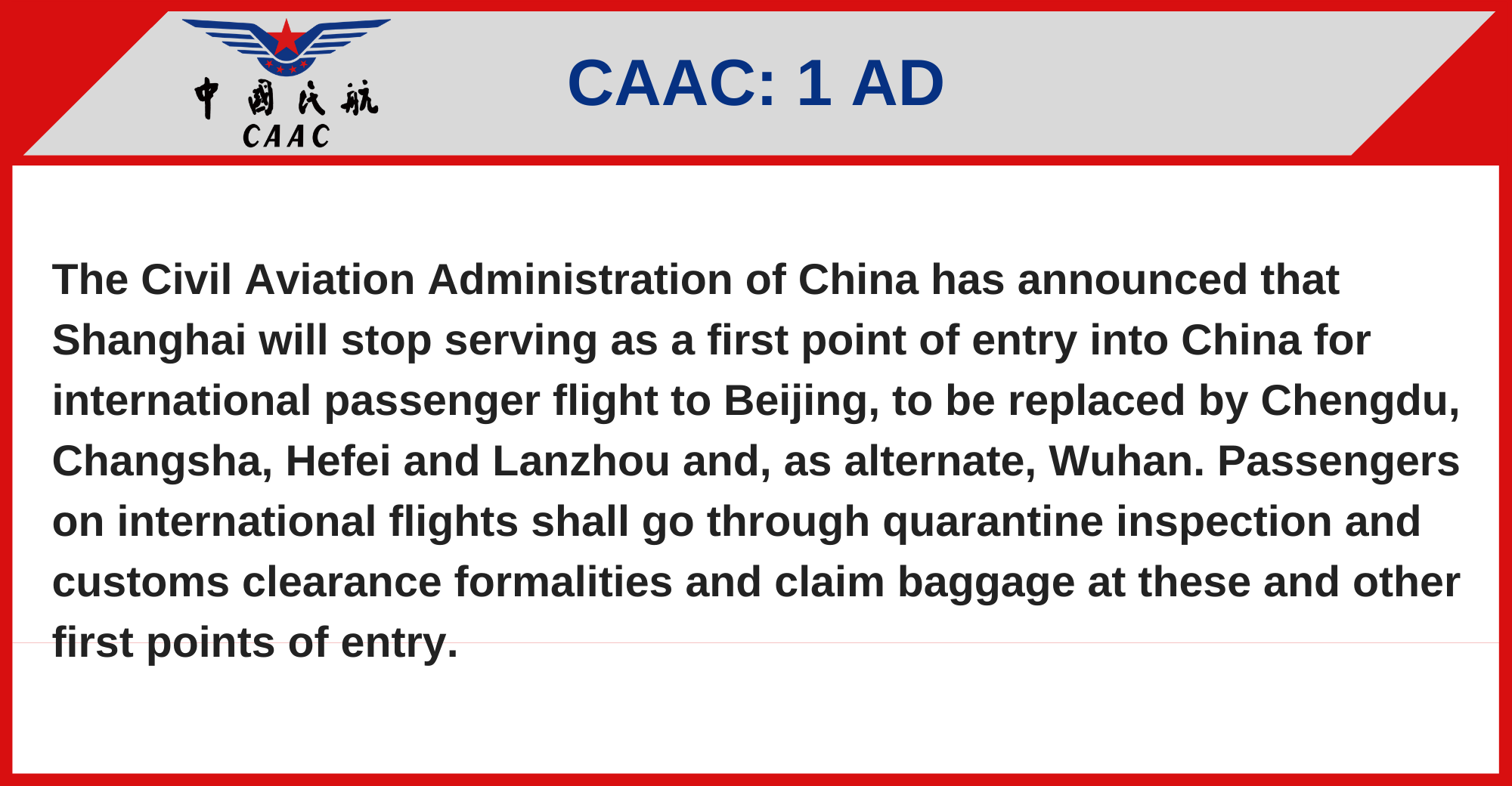 CAAC - 1 AD