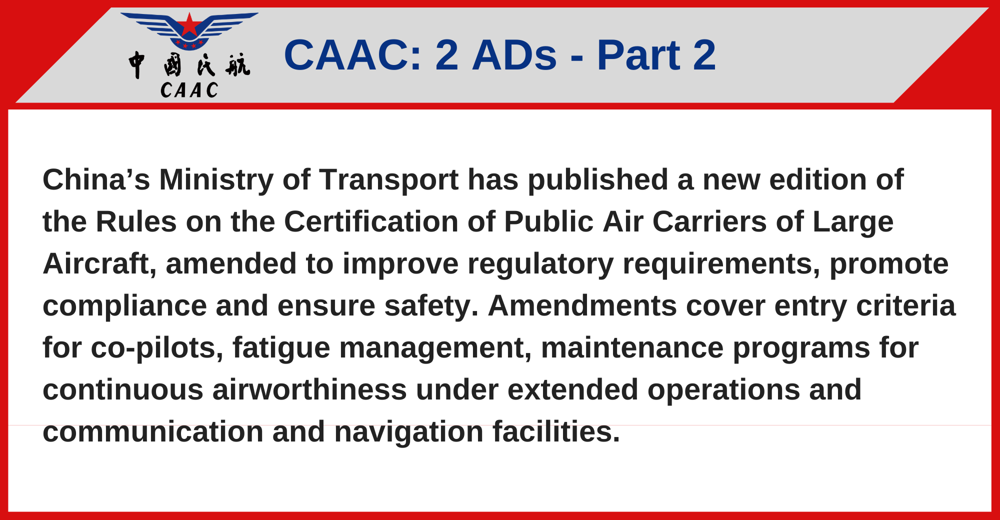 CAAC - 2 ADS