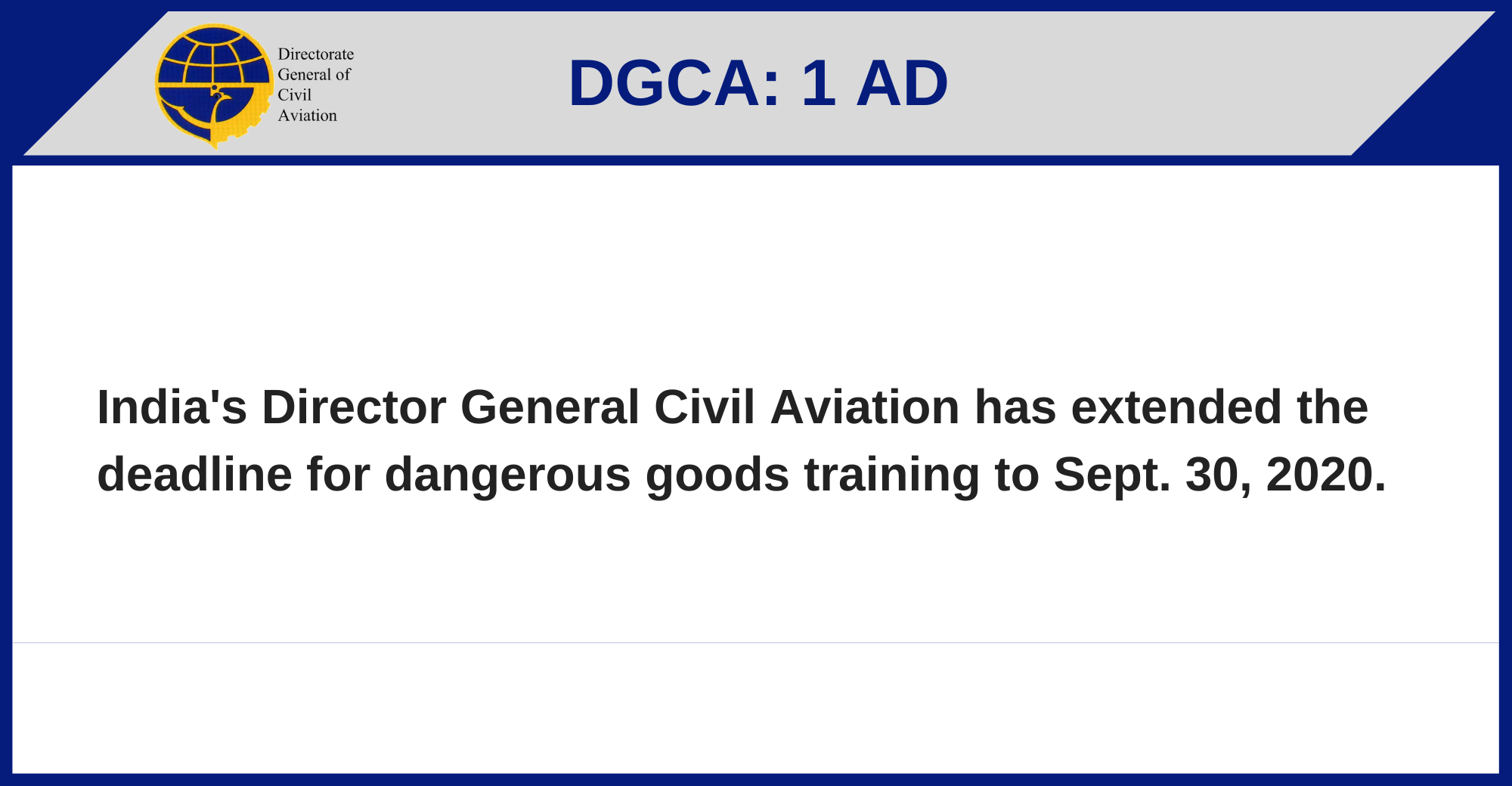 DGCA - 1 AD