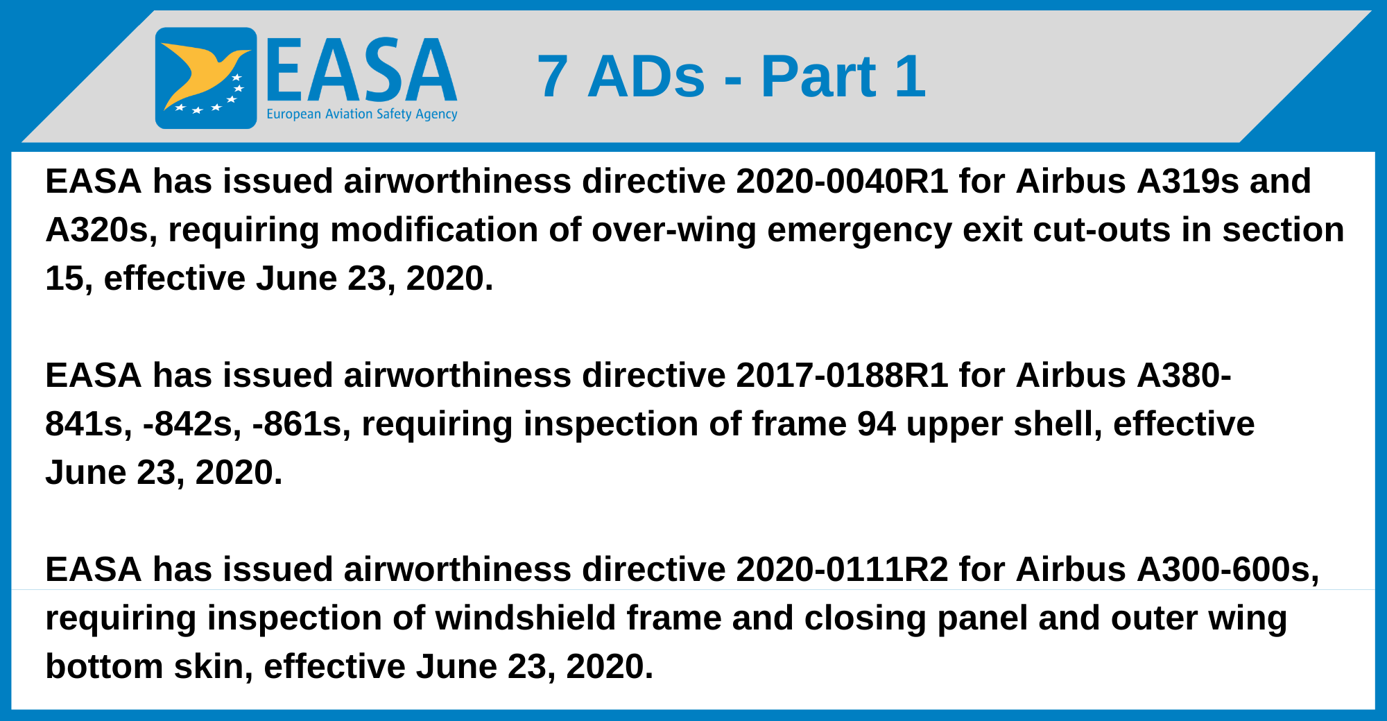 EASA - 7 ADs