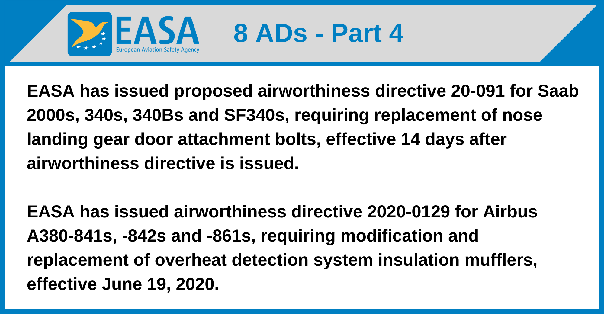 EASA - 8 ADs