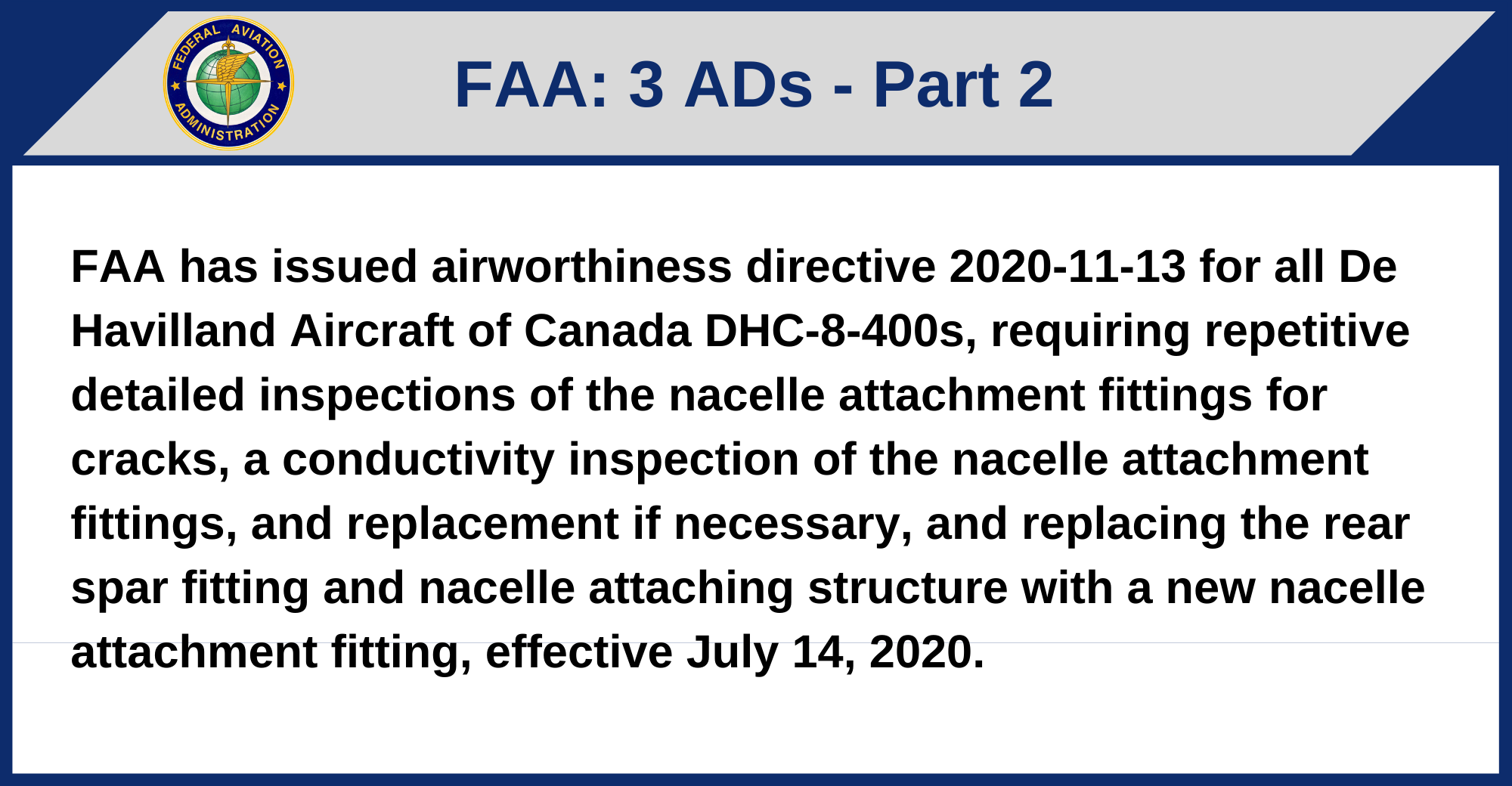 FAA - 3 ADs