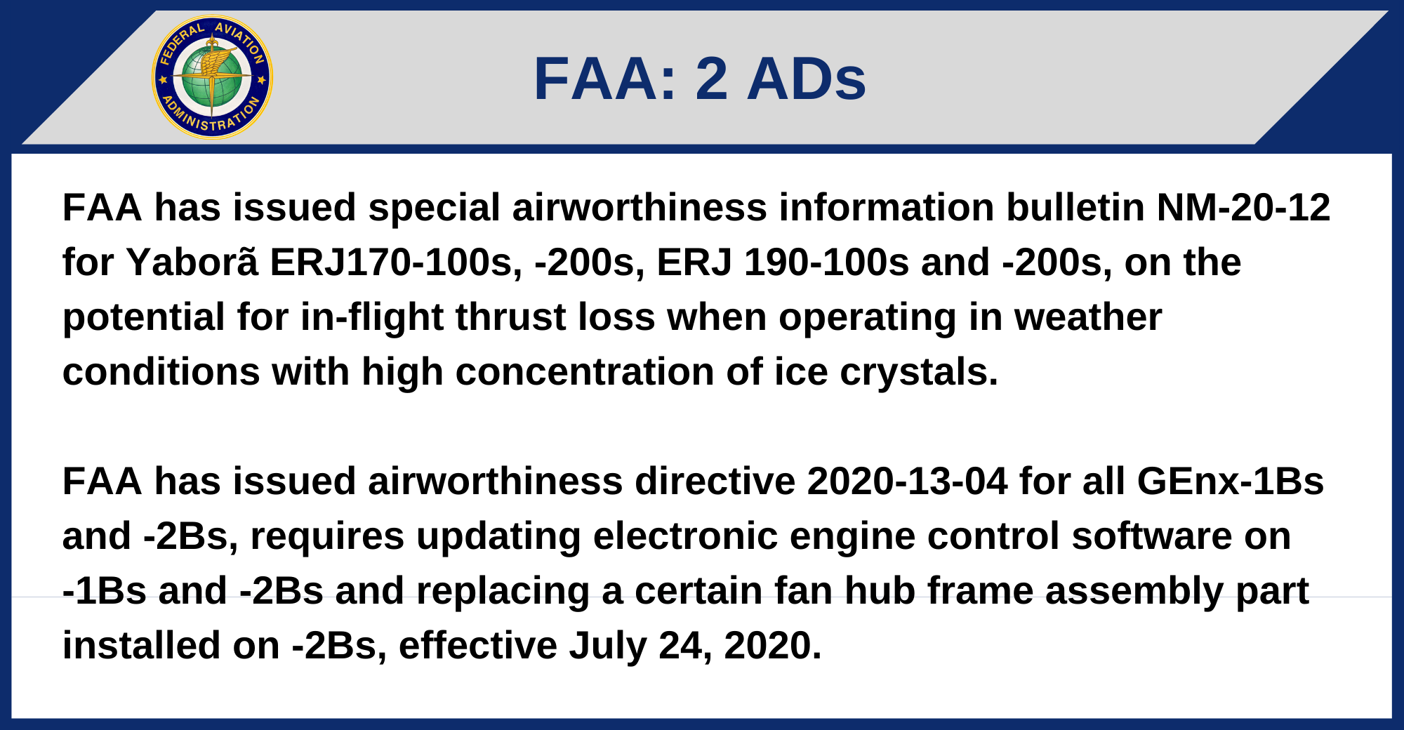 FAA - 2 ADs