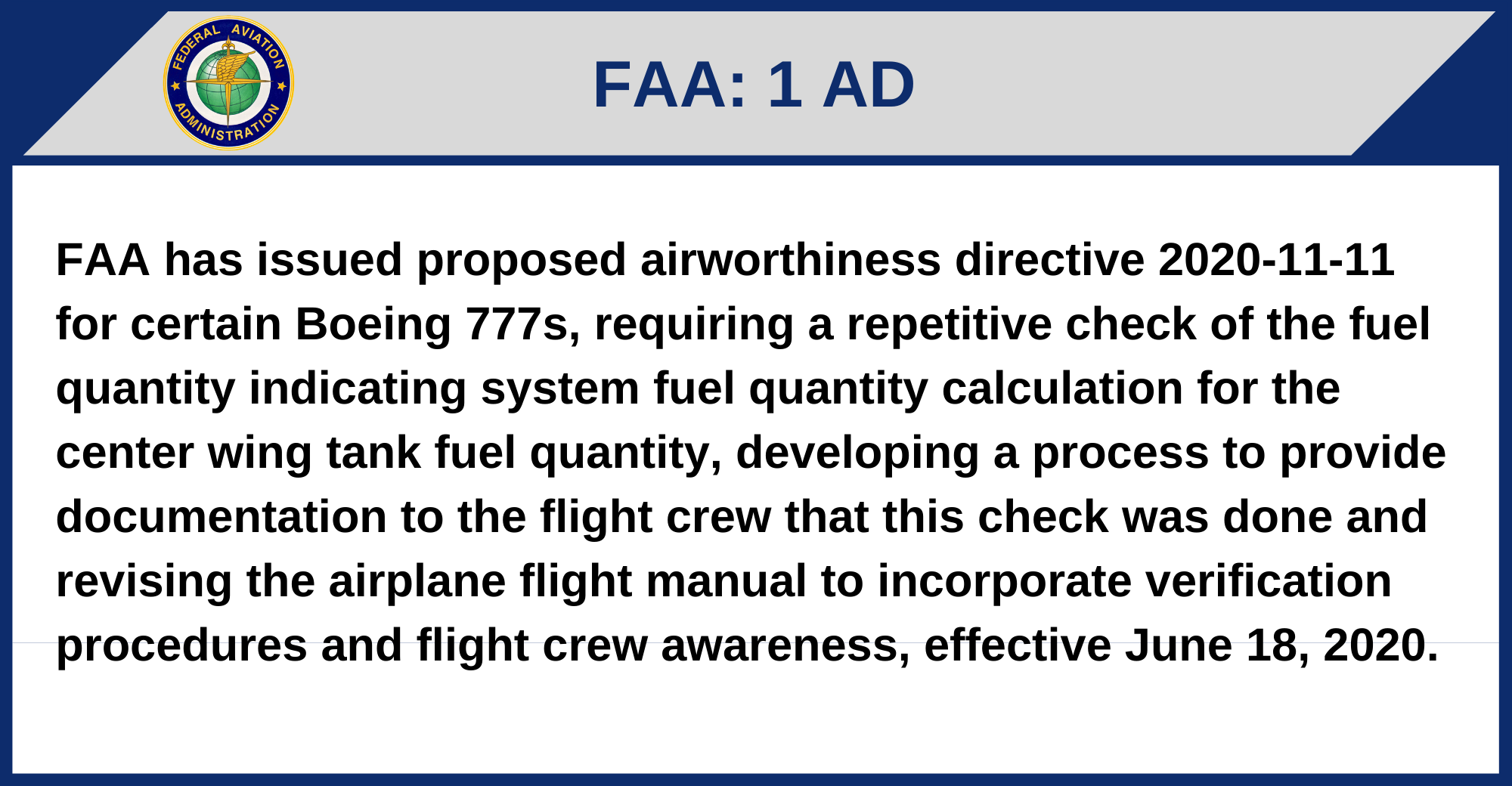 FAA - 1 AD