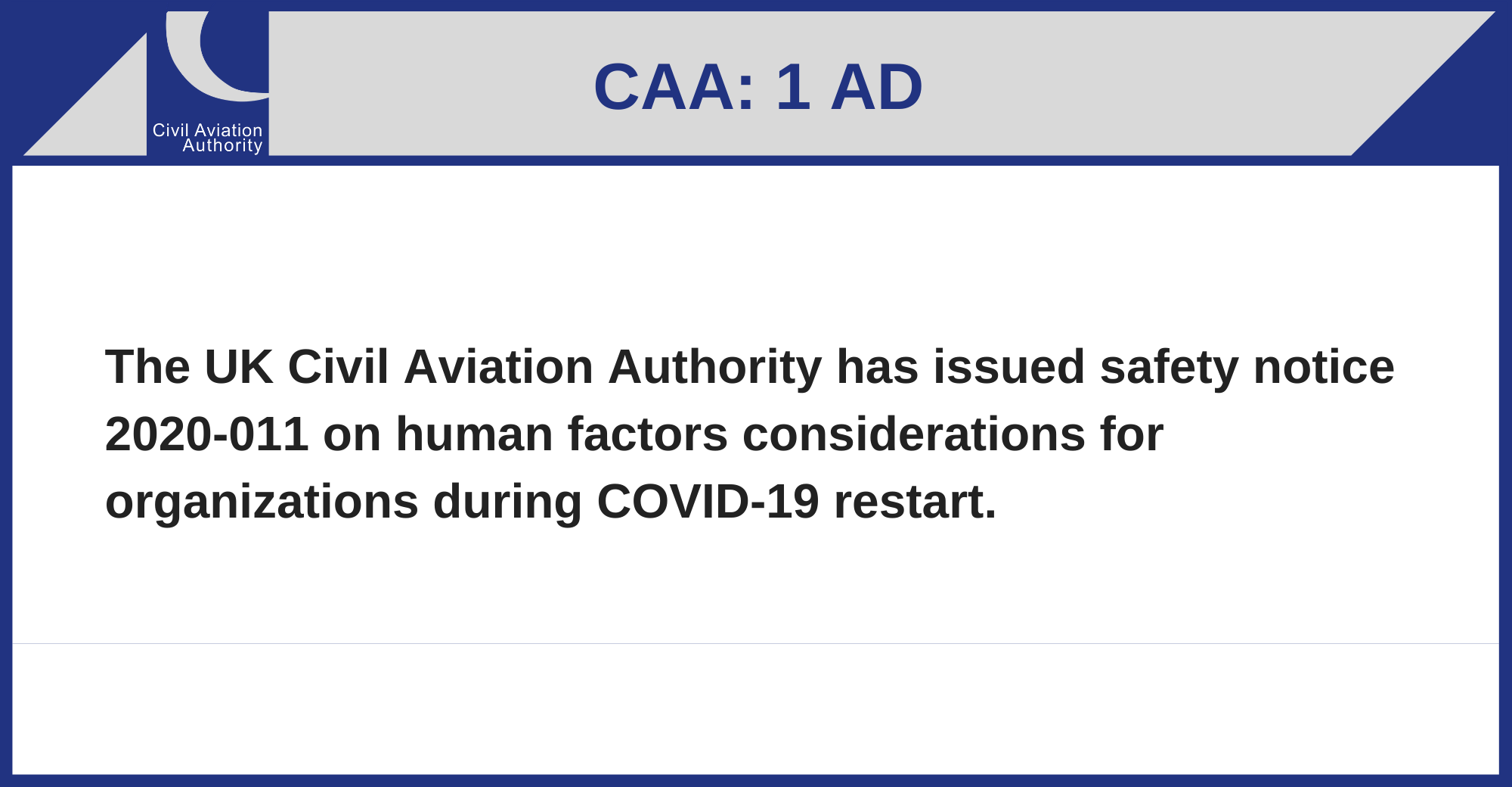 CAA - 1 AD