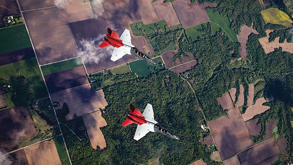 Boeing T-7A aircraft in flight