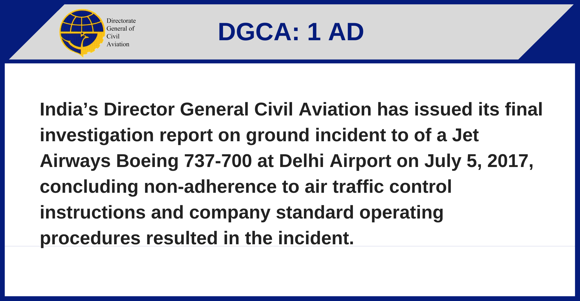DGCA - 1 AD
