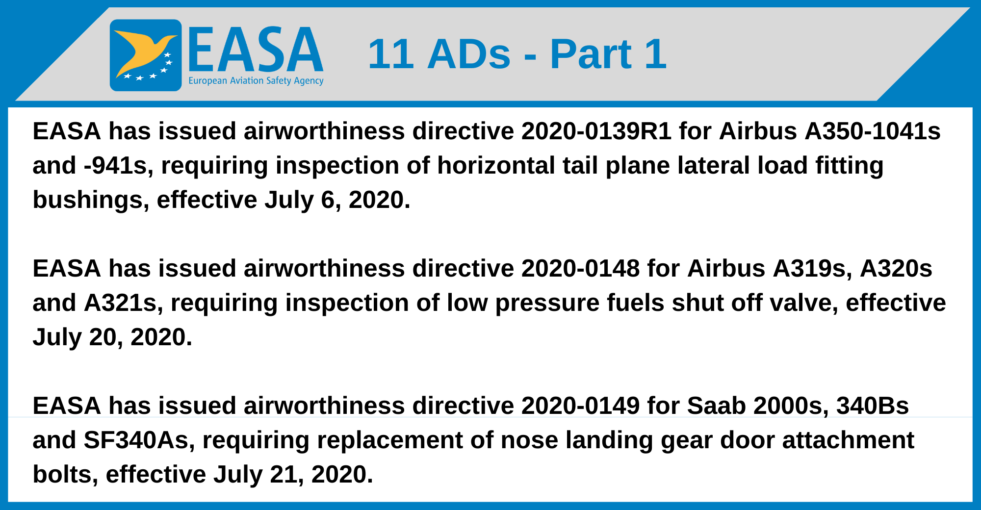 EASA - 11 ADs