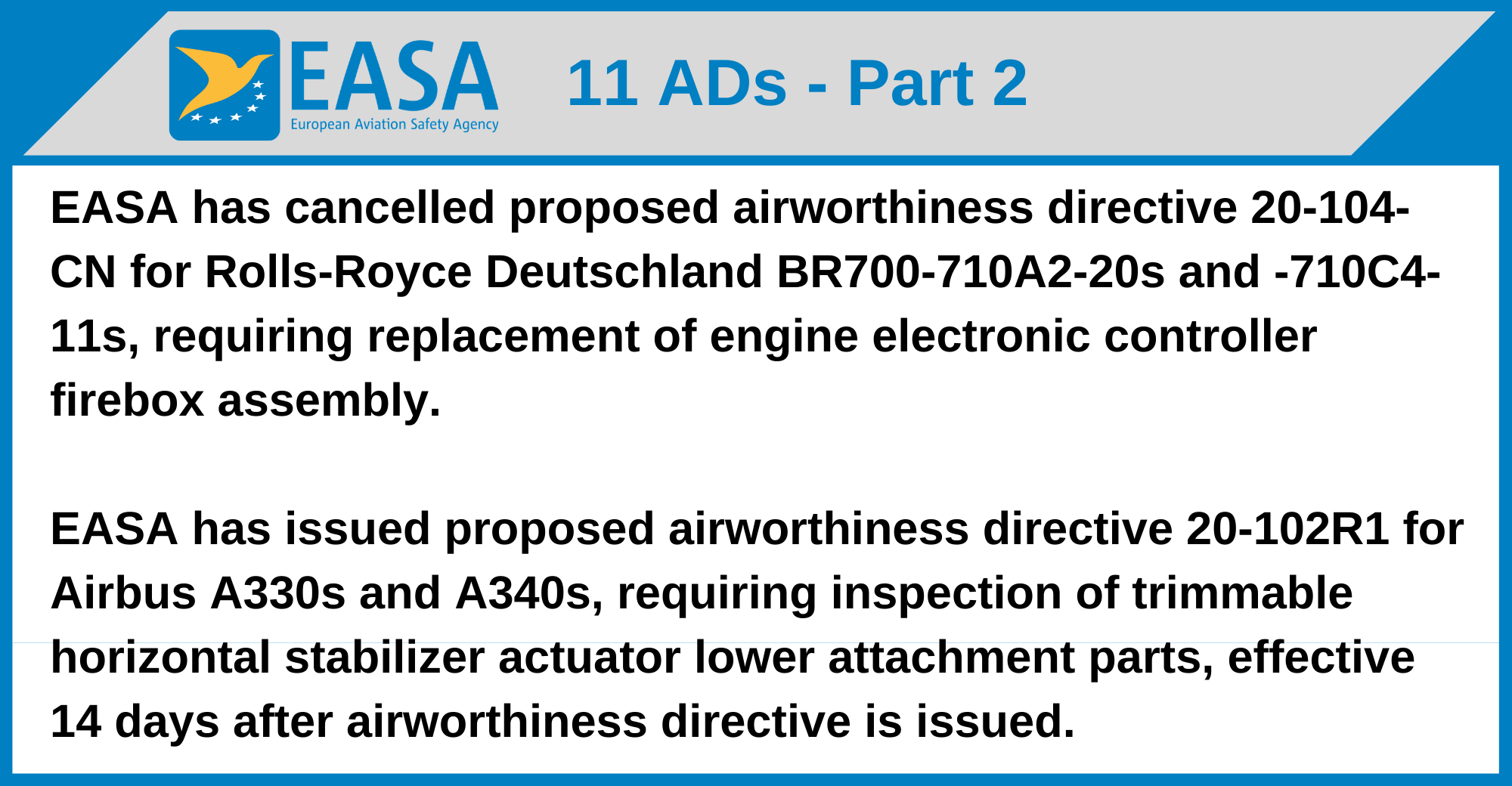 EASA - 11 ADs