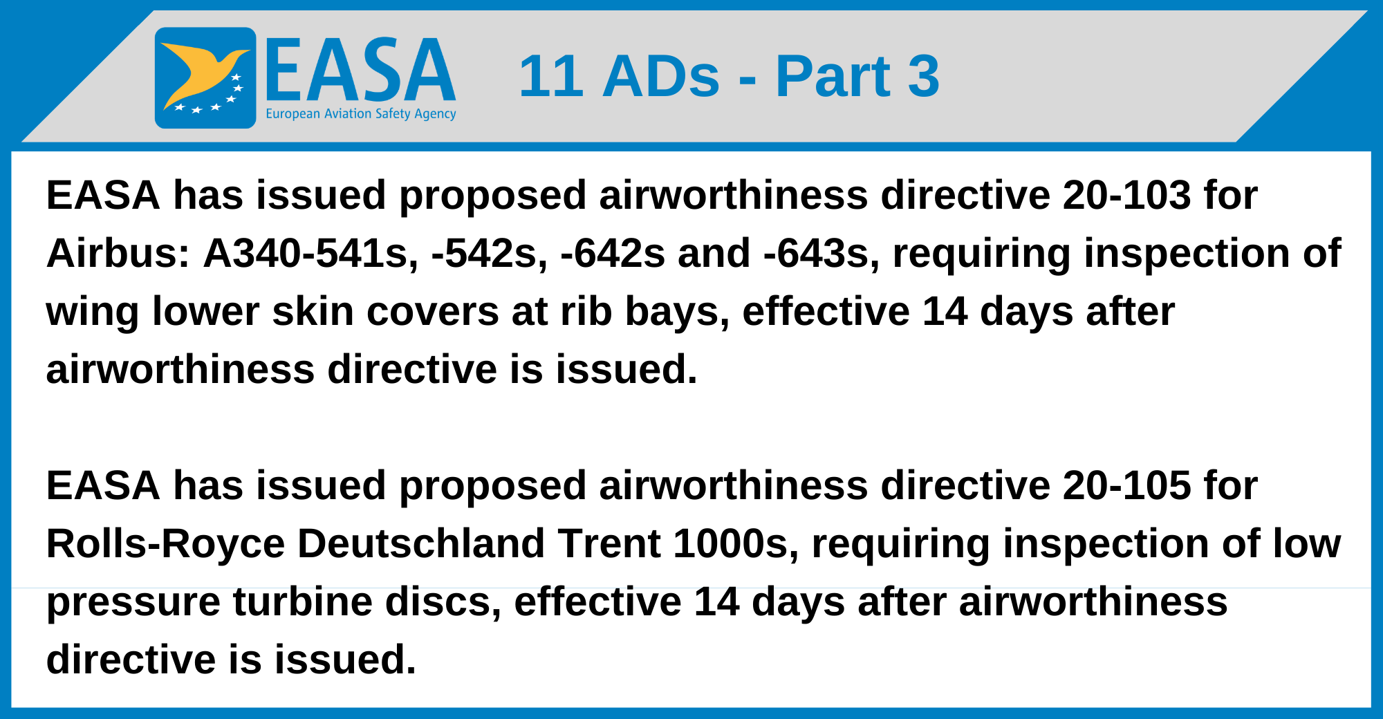 EASA - 11 ADs