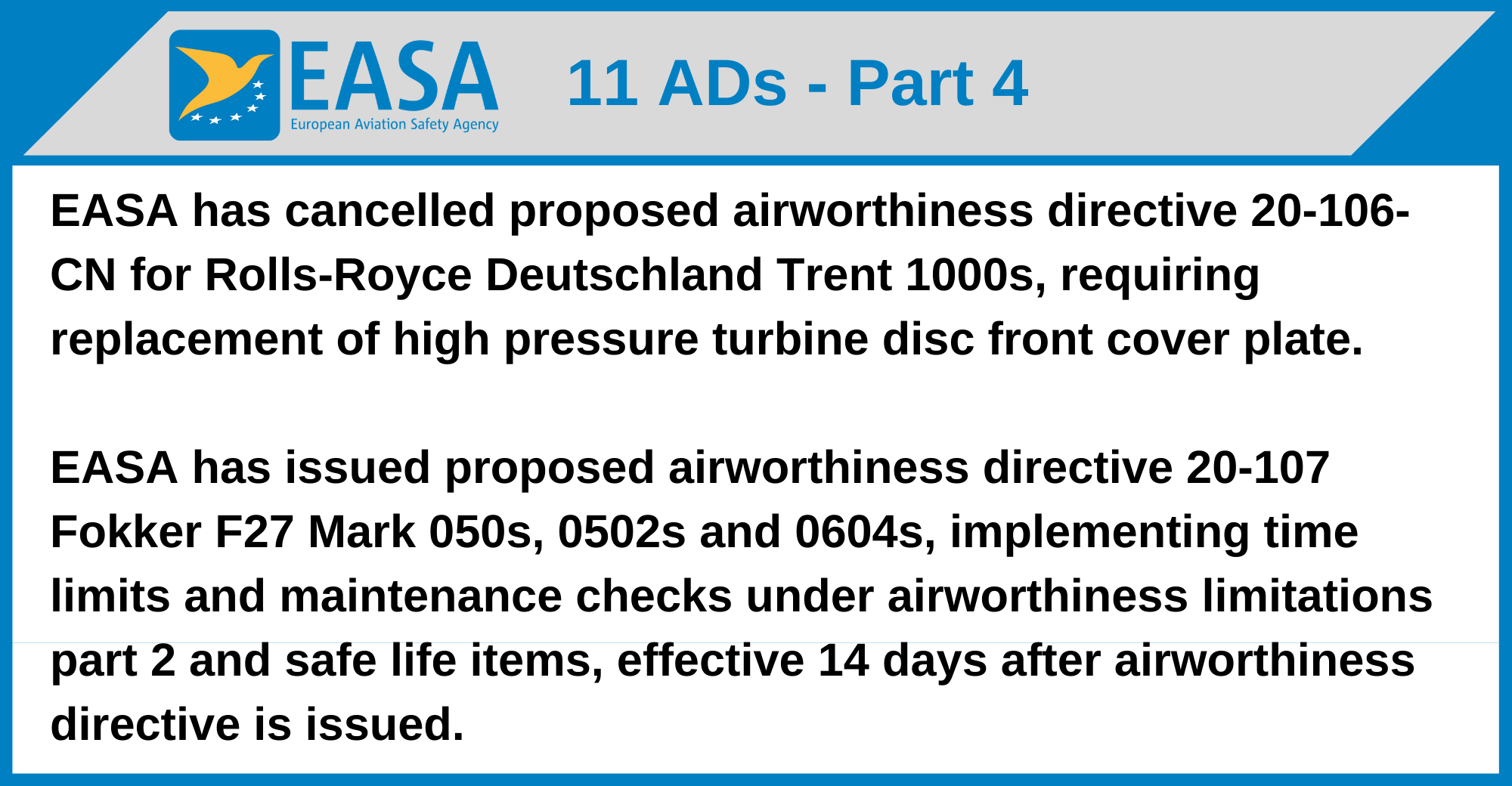 EASA - 11 ADs