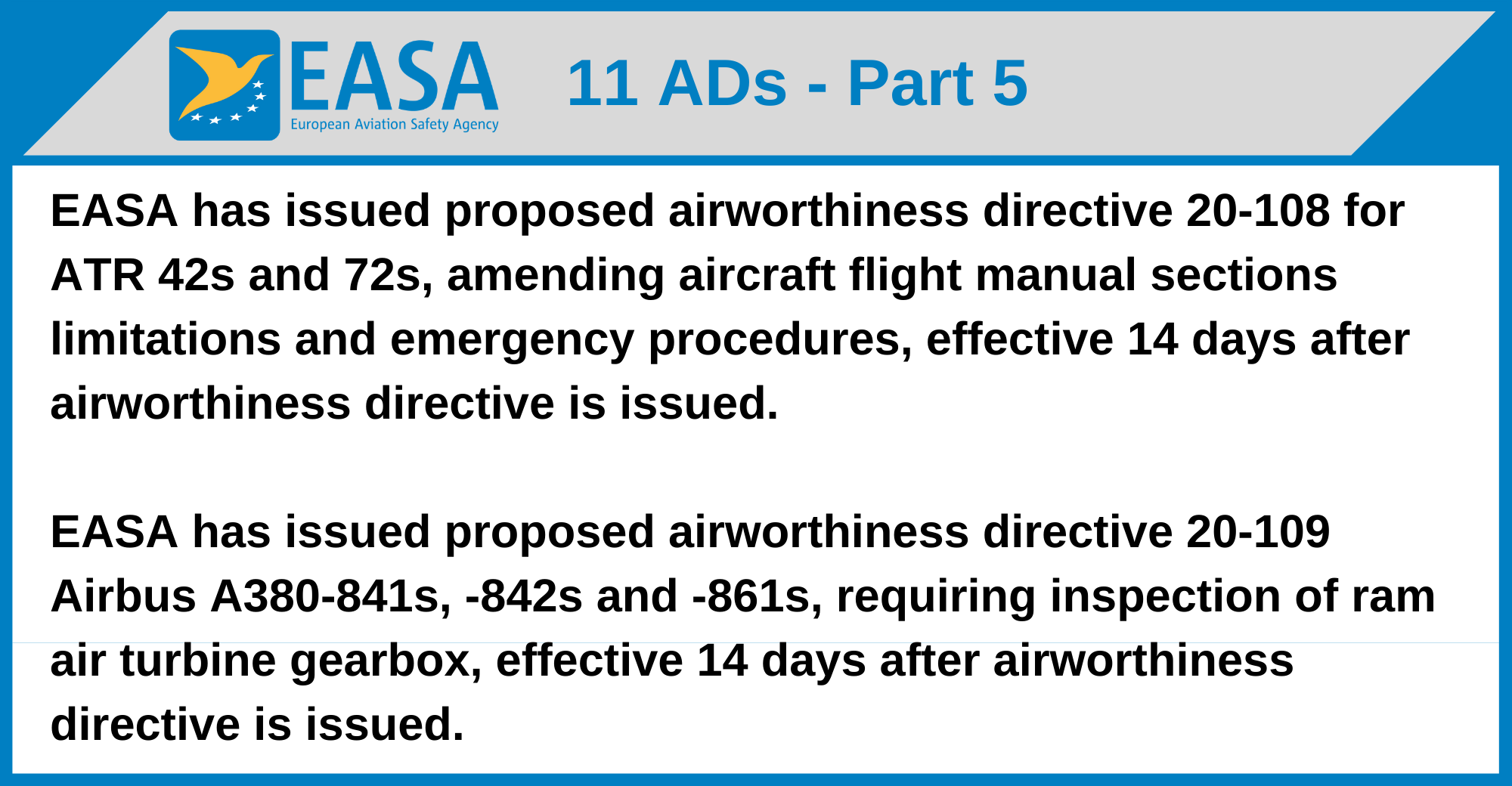 EASA - 11 ADs