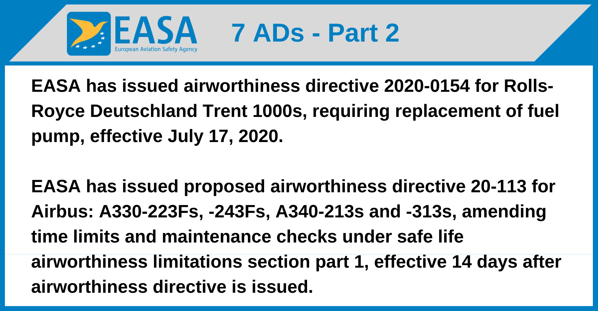 EASA - 7 ADs