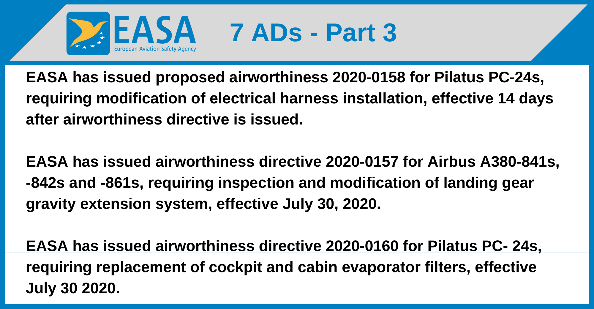 EASA - 7 ADs