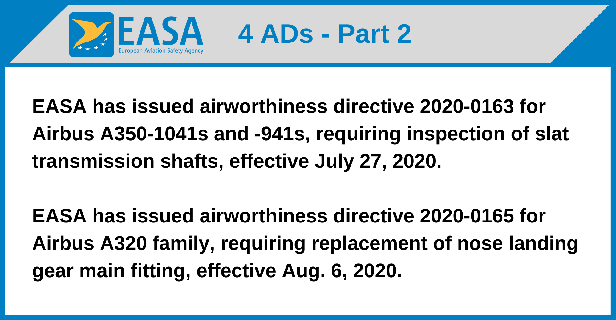 EASA - 4 ADs