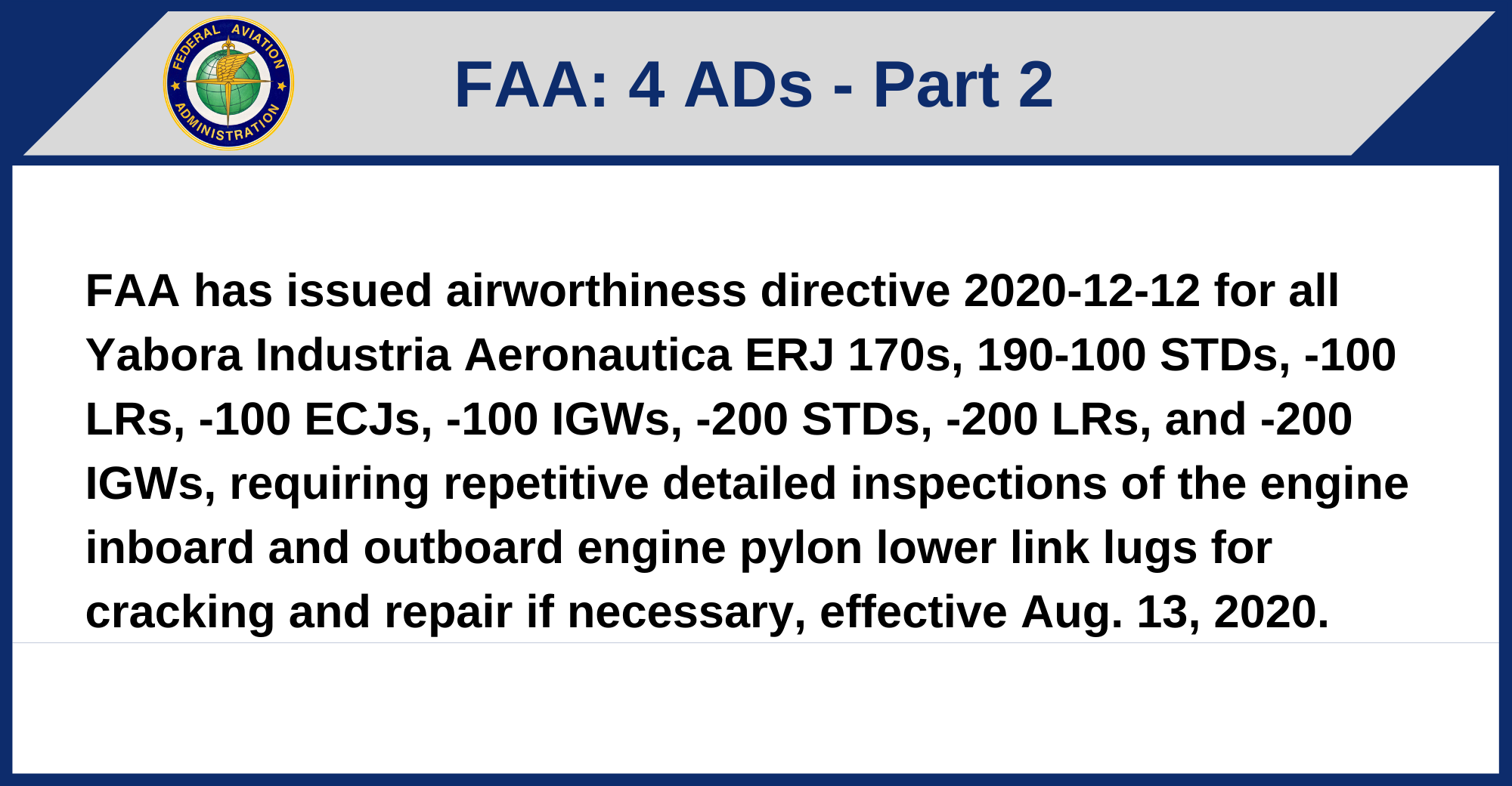 FAA - 4 ADs