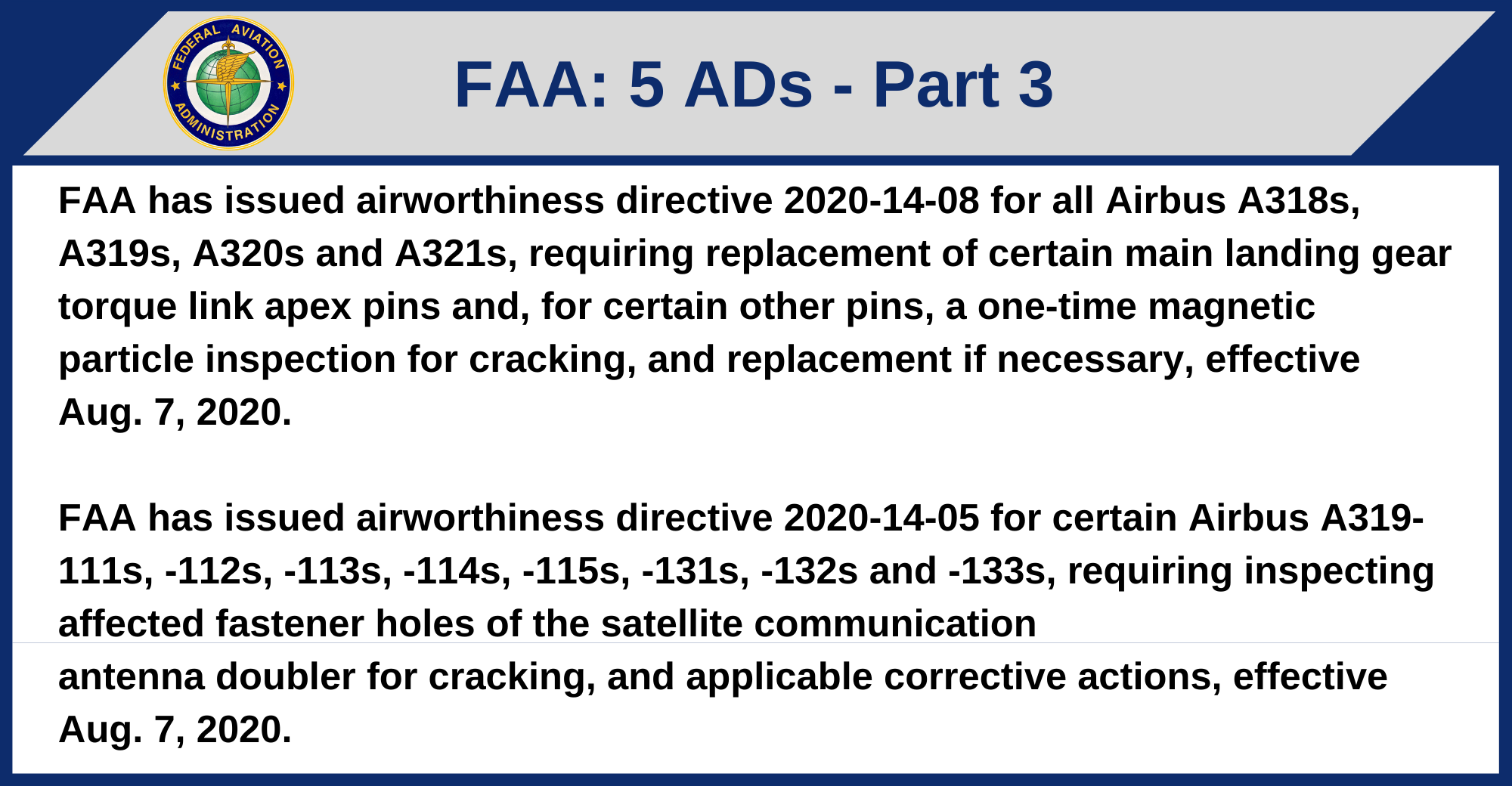 FAA - 5 ADs