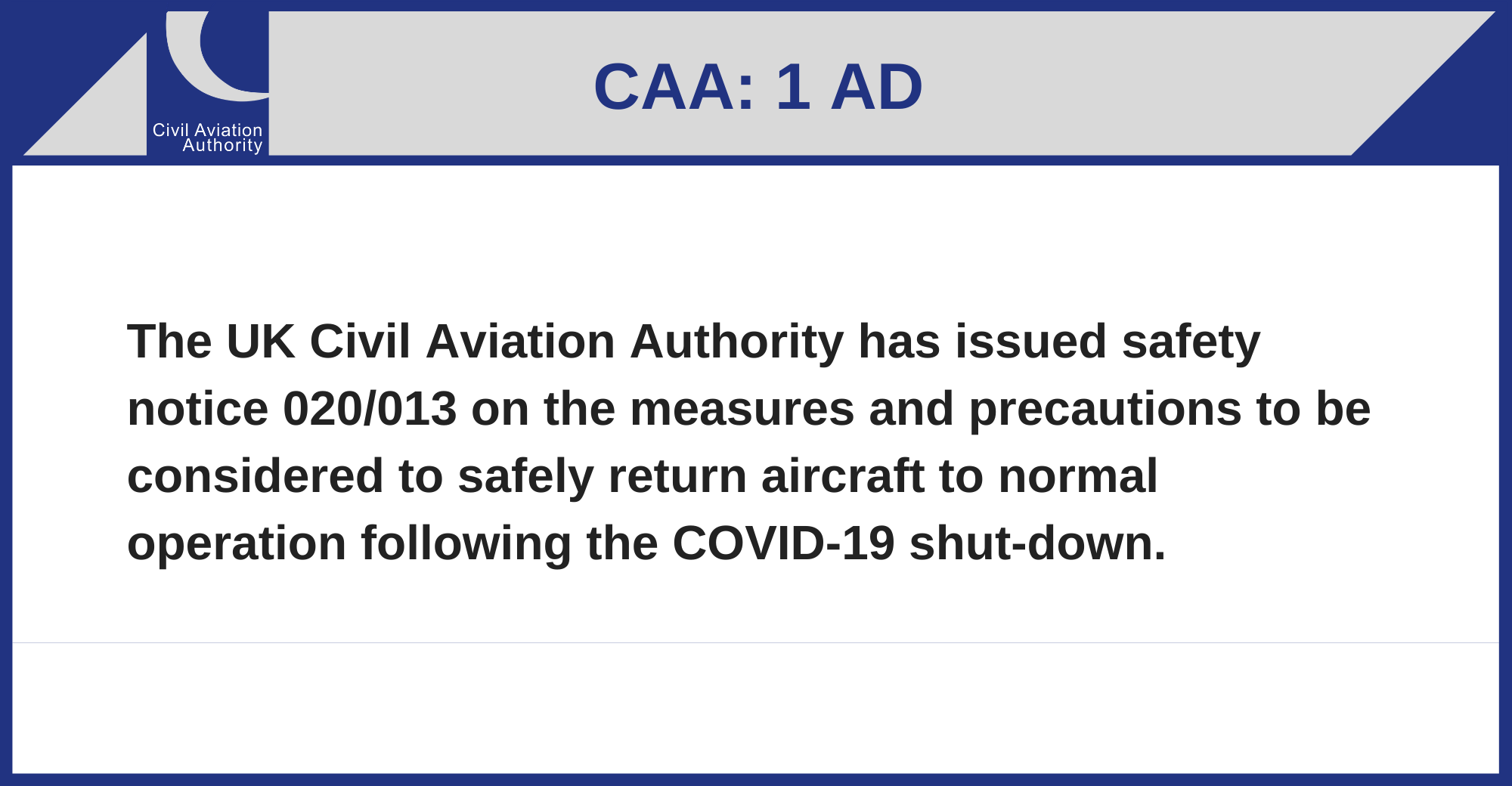 CAA - 1 AD