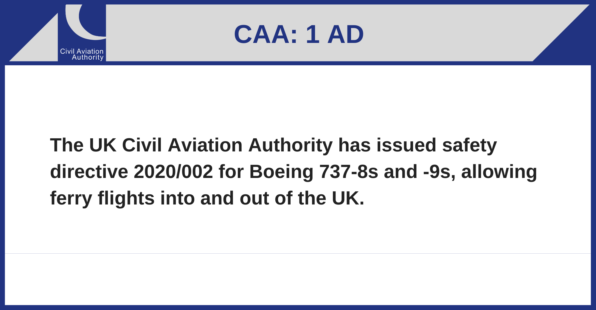 CAA - 1 AD