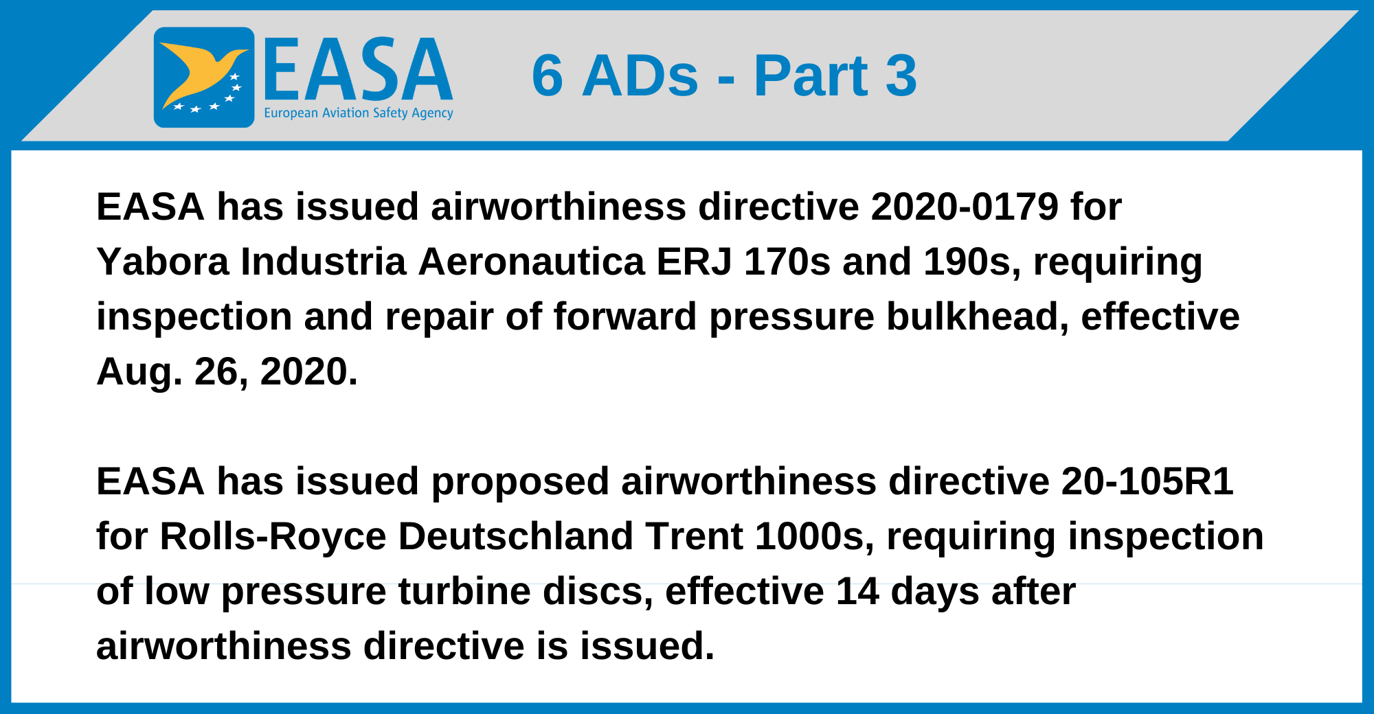 EASA - 6 ADs