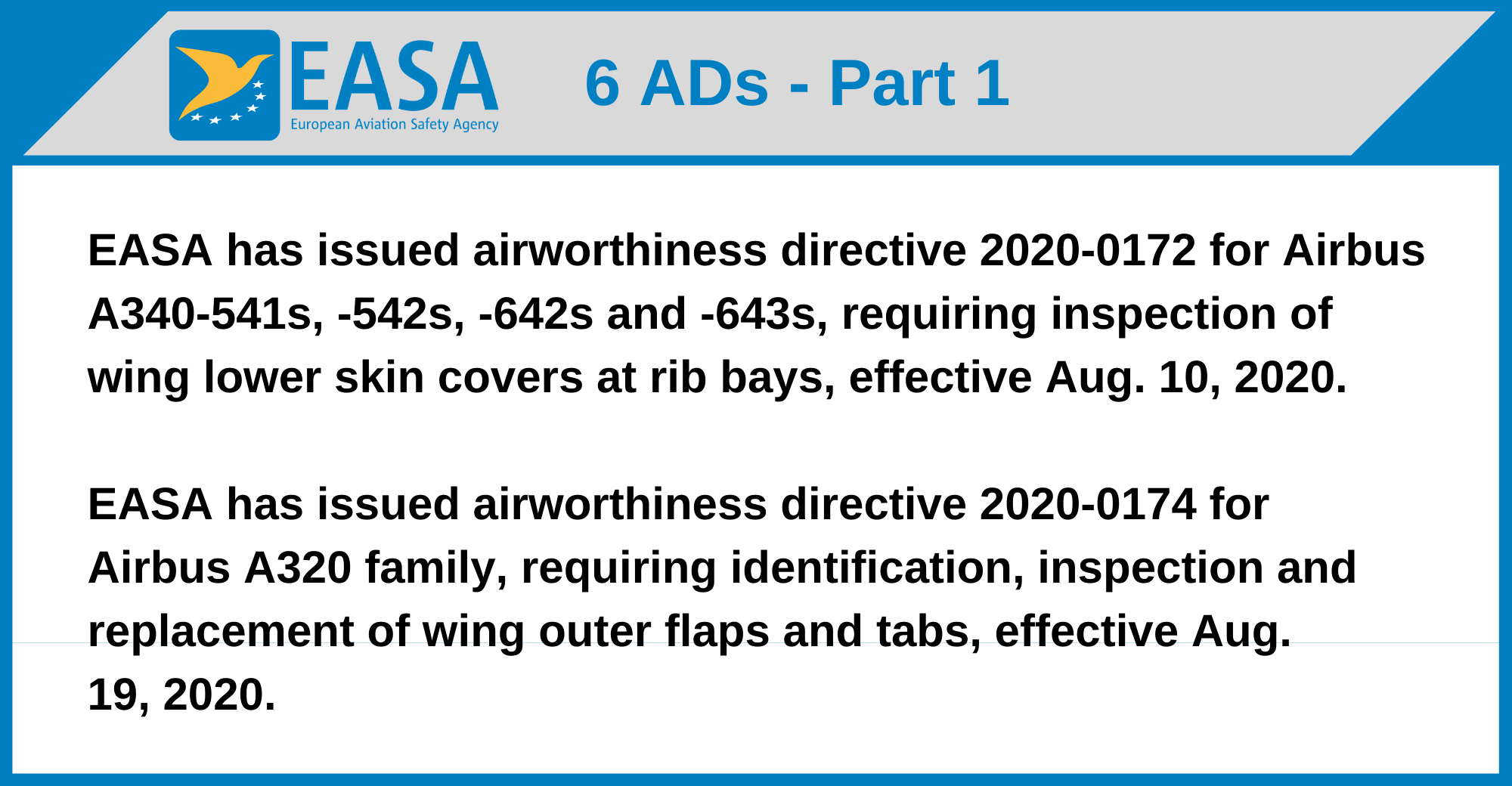 EASA - 6 ADs
