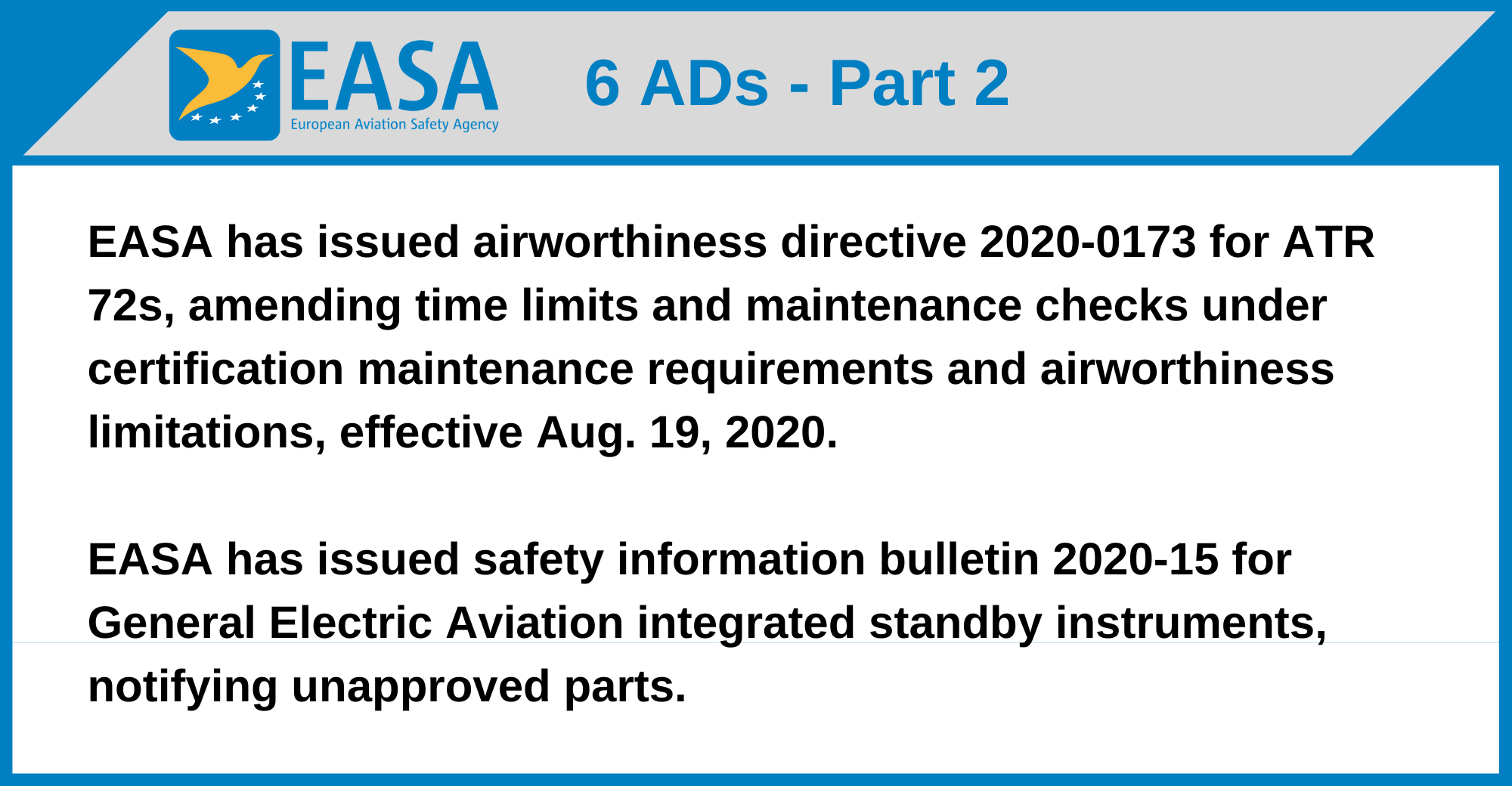 EASA - 6 ADs