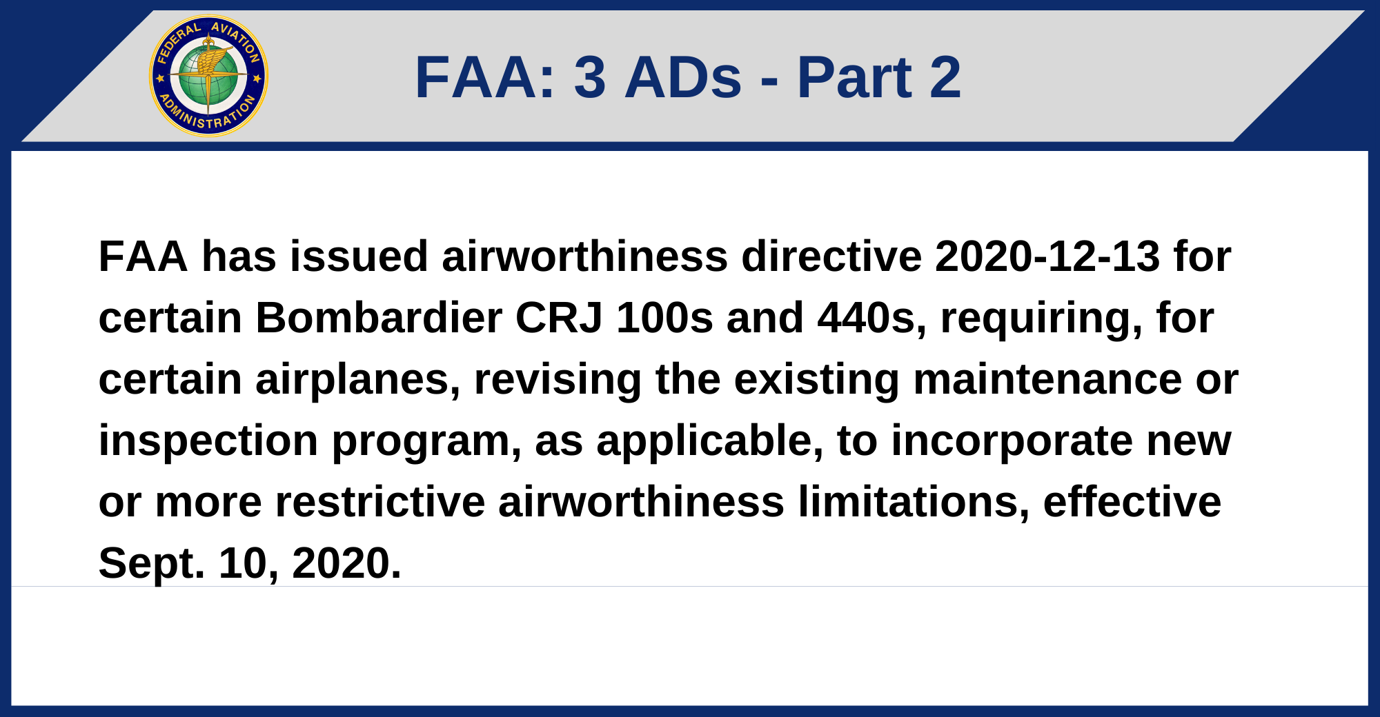 FAA - 3 ADs