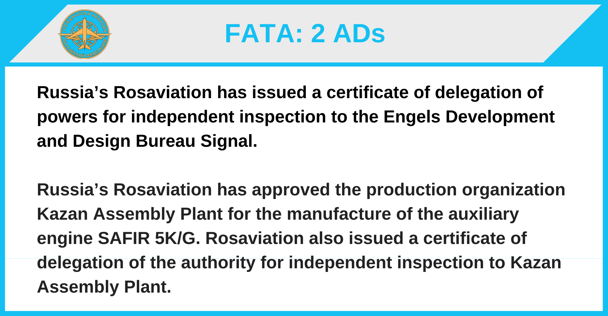 FATA - 2 ADs