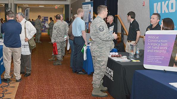 job fair at McConnell Air Force Base
