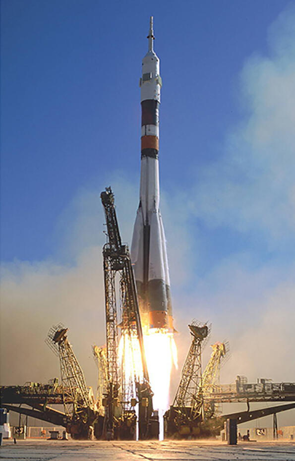Soyuz carrier rocket launch