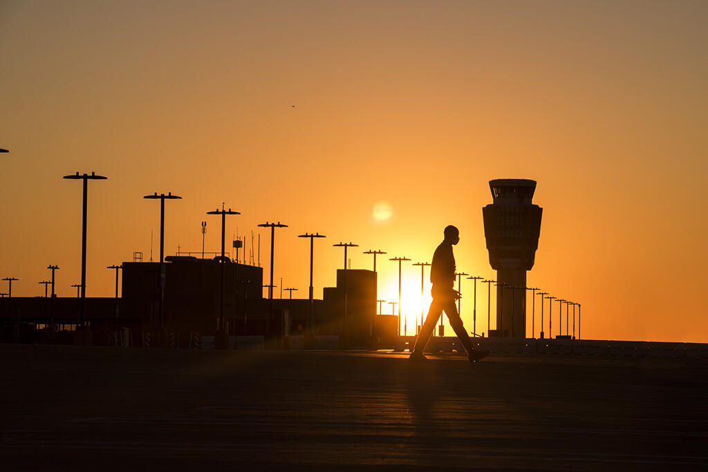 sunrise at Phoenix Sky Harbor International Airport