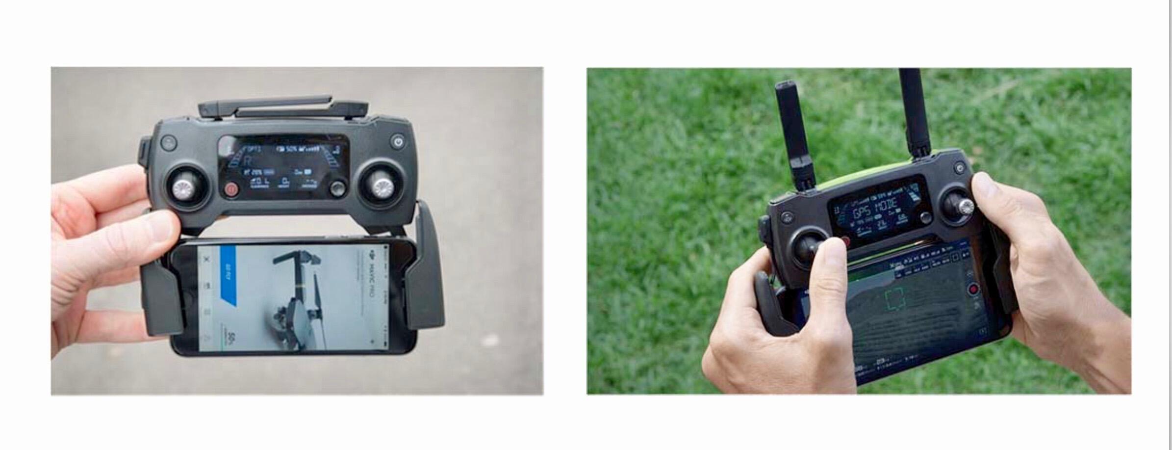 Drone flight controller mounted to a smart phone