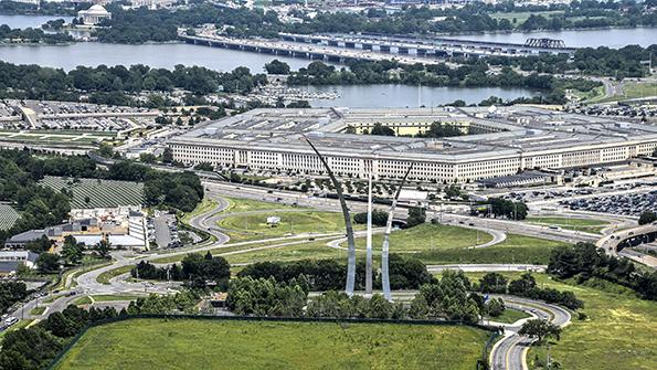 aerial view of the Pentagon