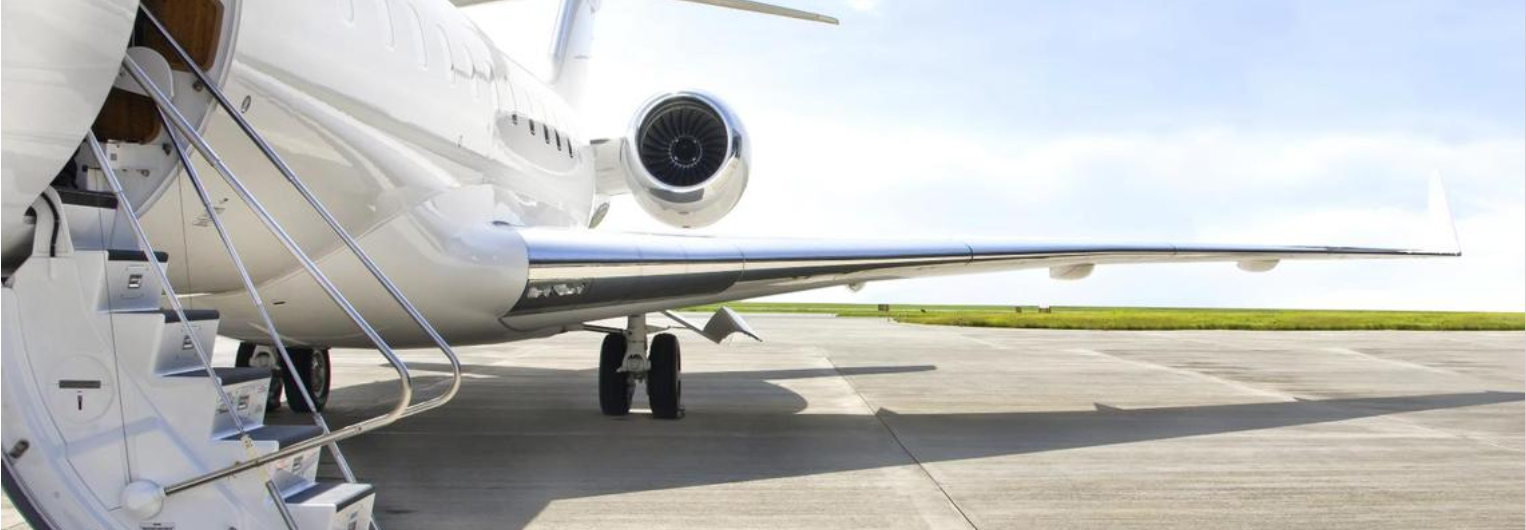 Business jet at Reagan National Airport