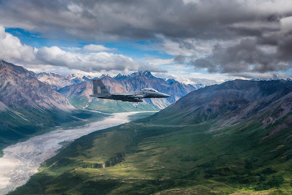 Boeing F-15E Strike Eagle, Chugach Mountains