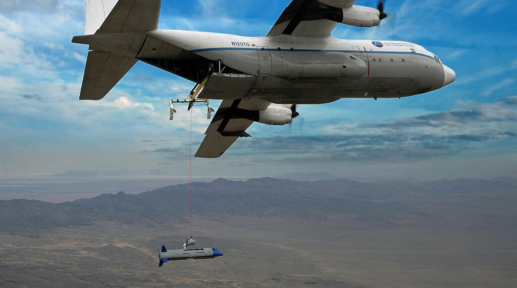 DARPA Gremlins air vehicle with recovery Lockheed Martin C-130
