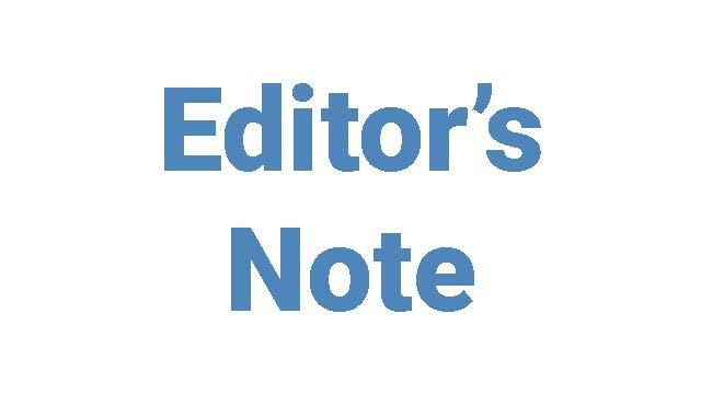Editor's Note