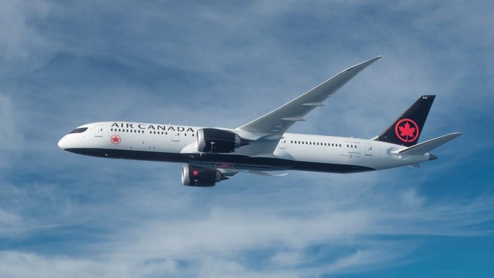 Air Canada aircraft inflight