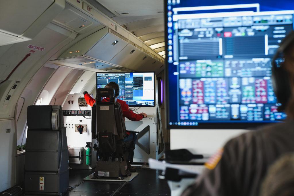 launch engineers on virgin orbit cosmic girl carrier aircraft