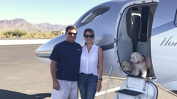 Dana and Cheryl Hunter, HondaJet Elite