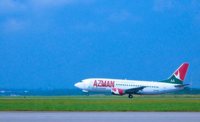 Azman Air takeoff