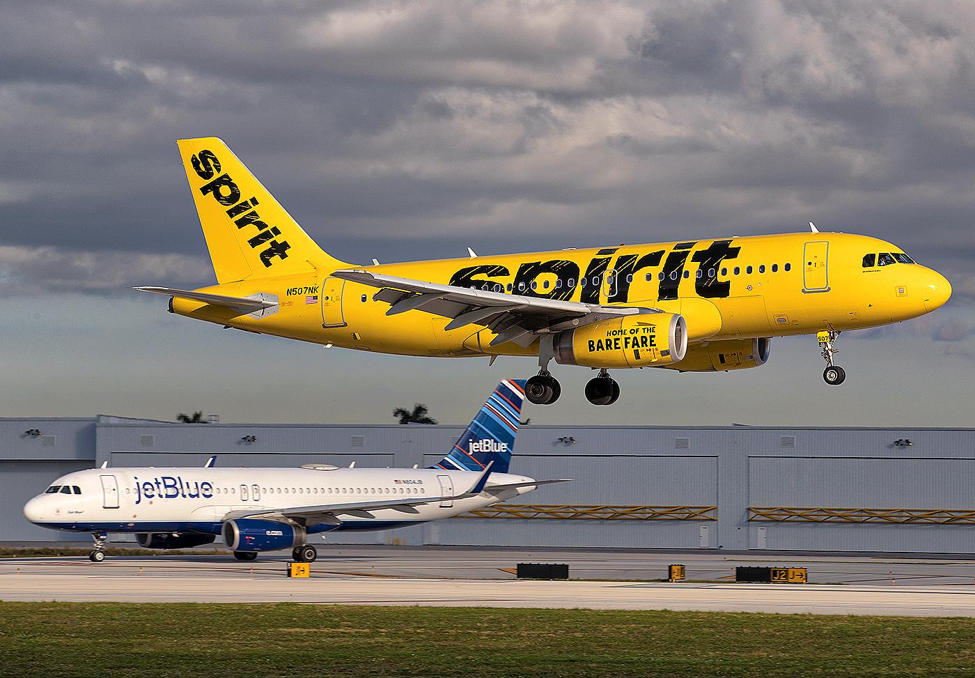 Spirit and Jetblue